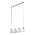 Ripustettava valaisin BALLO 4xE14/10W/230V beige
