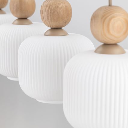 Ripustettava valaisin BALLO 4xE14/10W/230V beige