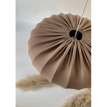 Ripustettava valaisin johdolla CAFEE 1xE27/40W/230V, halkaisija 52 cm, ruskea