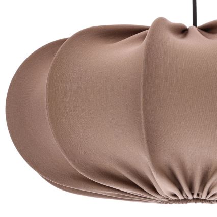 Ripustettava valaisin johdolla CAFEE 1xE27/40W/230V, halkaisija 52 cm, ruskea