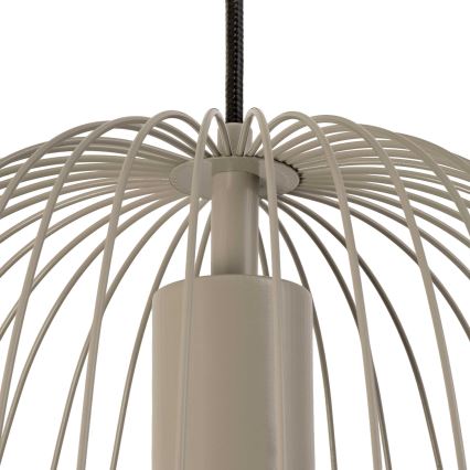 Ripustettava valaisin kaapelilla OVELLA 1xE27/15W/230V, halkaisija 36 cm, beige