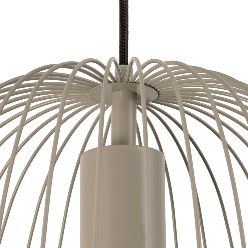 Ripustettava valaisin kaapelilla OVELLA 1xE27/15W/230V, halkaisija 36 cm, beige