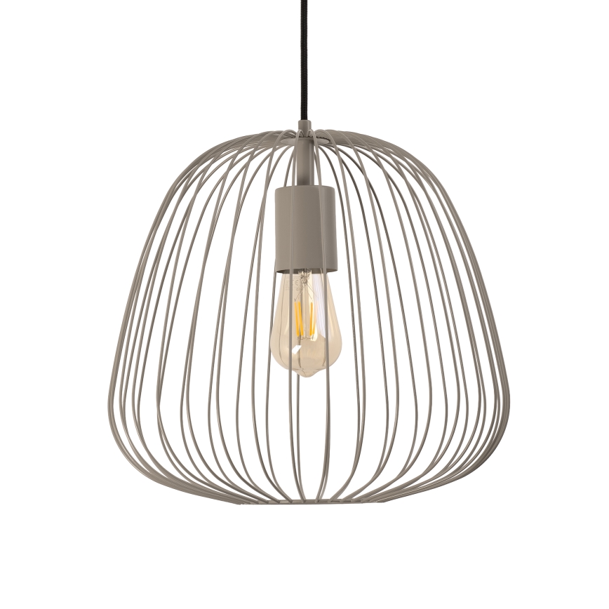 Ripustettava valaisin kaapelilla OVELLA 1xE27/15W/230V, halkaisija 36 cm, beige