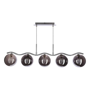 Ripustettava valaisin vaijerilla LUMOS 5xG9/20W/230V savunmusta