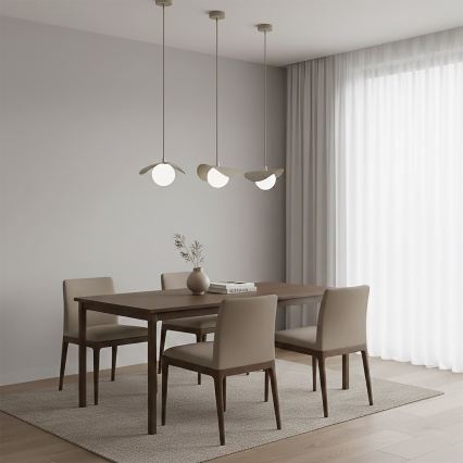 RITUAL-riippuvalaisin kaapelilla 1xG9/8W/230V, beige