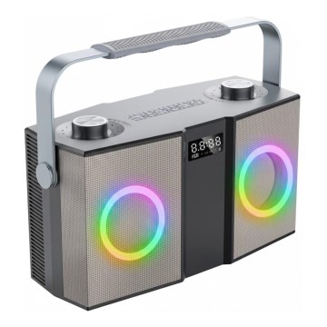Roadstar DJ-390BT - Langaton kaiutin mikrofonilla 480W/4000 mAh