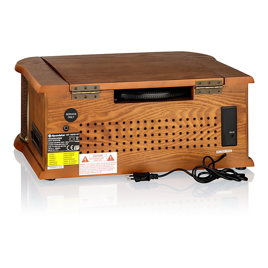 Roadstar HIF-1993D+BT- Hi-Fi jossa DAB/DAB+, levysoitin, CD, ja kasettisoitin 80W/230V + kaukosäädin