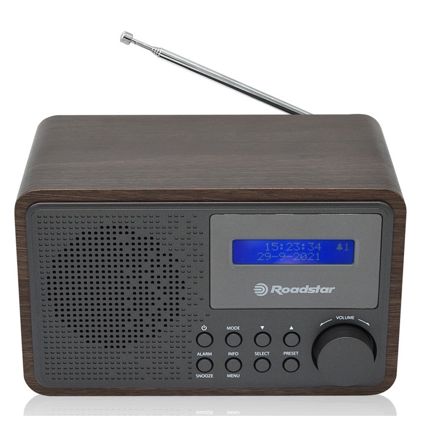 Roadstar HRA-700D+/WD - DAB+/FM-radio ja herätyskello 16W/230V/4xAA