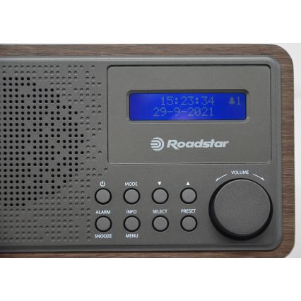 Roadstar HRA-700D+/WD - DAB+/FM-radio ja herätyskello 16W/230V/4xAA