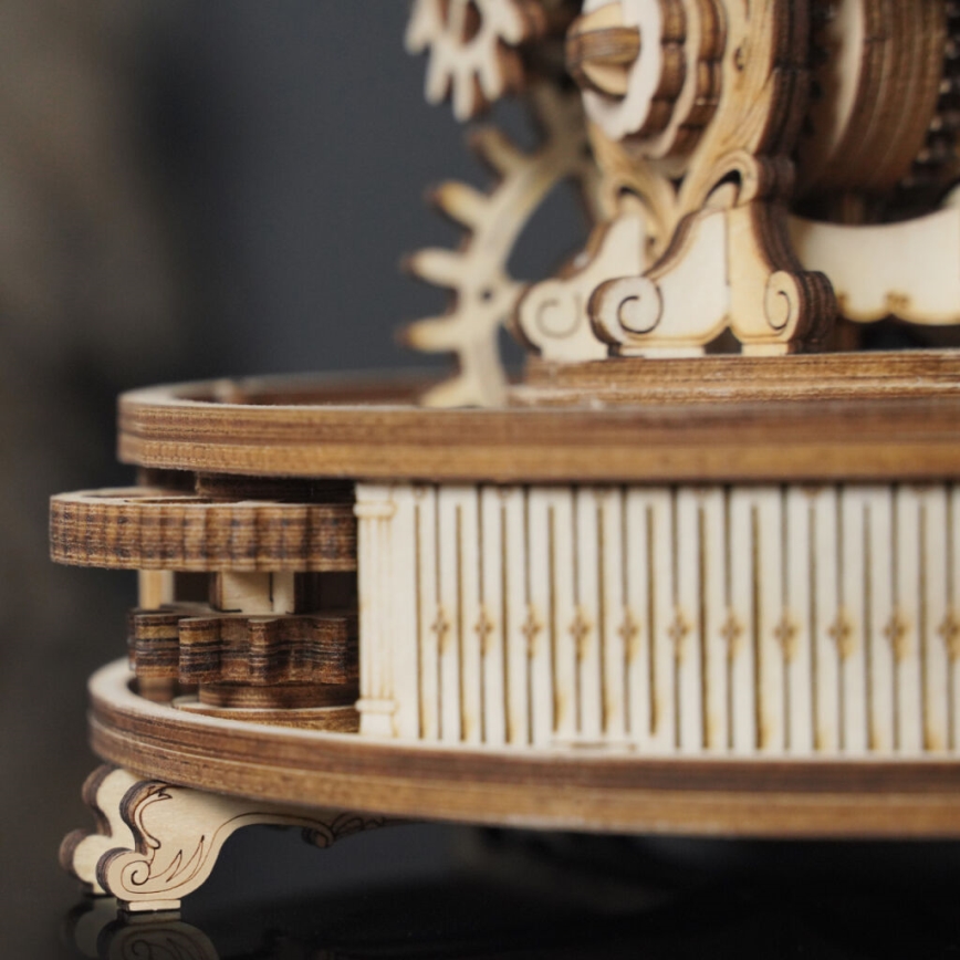 RoboTime - 3D puinen mekaaninen palapeli Hehkuva maapallo