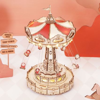 RoboTime - 3D Soittoradia palapeli Ketju karuselli 3xAAA