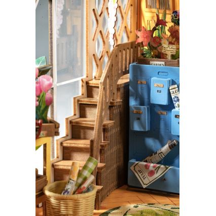 RoboTime - LED Kirjapidike Puutarha talo 3D puzzle 2xAAA