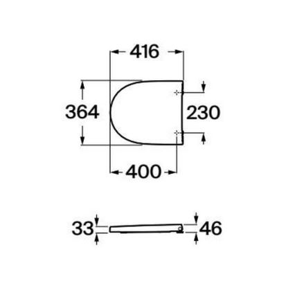 Roca A8012AC00B - WC-istuimen kansi SoftClose MERIDIAN supralit/valkoinen
