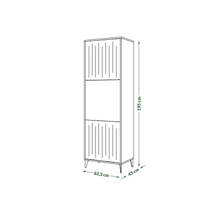 Kaappi RONJA taupe/musta