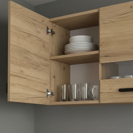 ROSALIA-keittiökaluste, 240 cm, craft-tammi