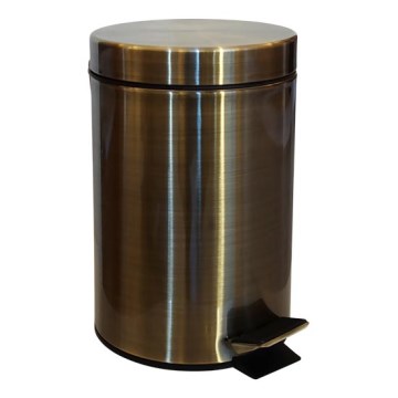 Roska-astia 17 x 26 cm, ruostumaton teräs/bronssinvärinen