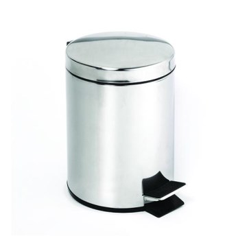 Roska-astia 30x45 cm, ruostumaton teräs/hopea