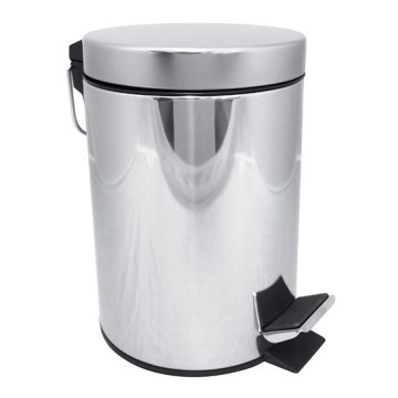 Roskakori 17 x 25,5 cm, ruostumaton teräs/hopea