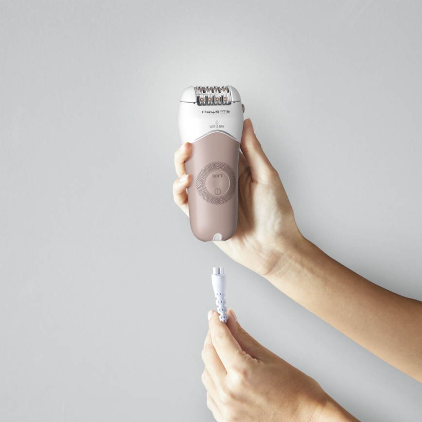 Rowenta - Epilaattori WET&DRY 4,5W/5V 600 mAh beige/kultainen