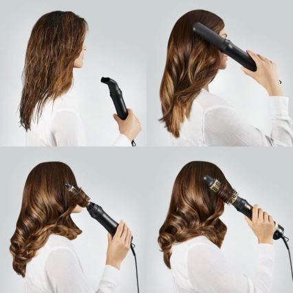 Rowenta - Kuumailmakiharas EXPRESS STYLE 800W/230V musta/kulta