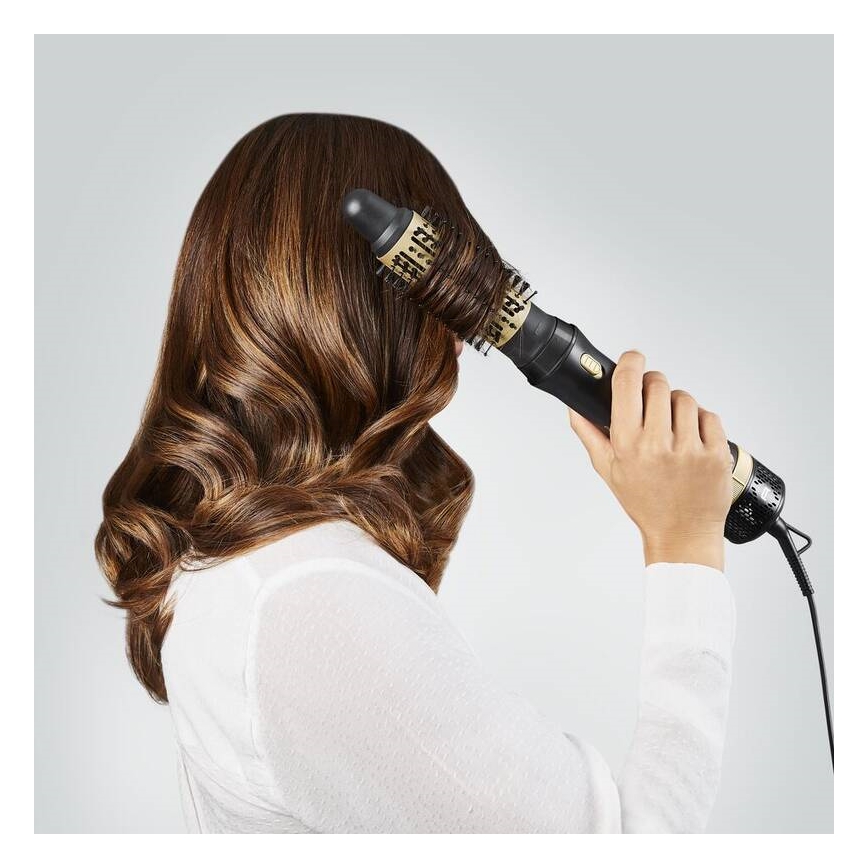 Rowenta - Kuumailmakiharas EXPRESS STYLE 800W/230V musta/kulta