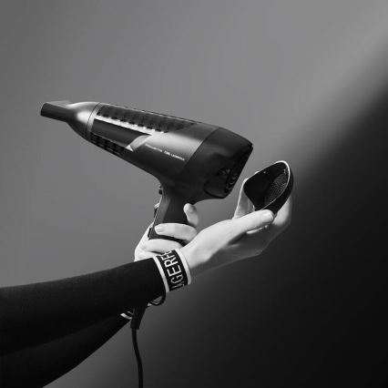 Rowenta - Hairdryer KARL LAGERFELD STUDIO DRY 2100W/230V musta