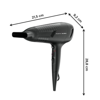 Rowenta - Hairdryer KARL LAGERFELD STUDIO DRY 2100W/230V musta