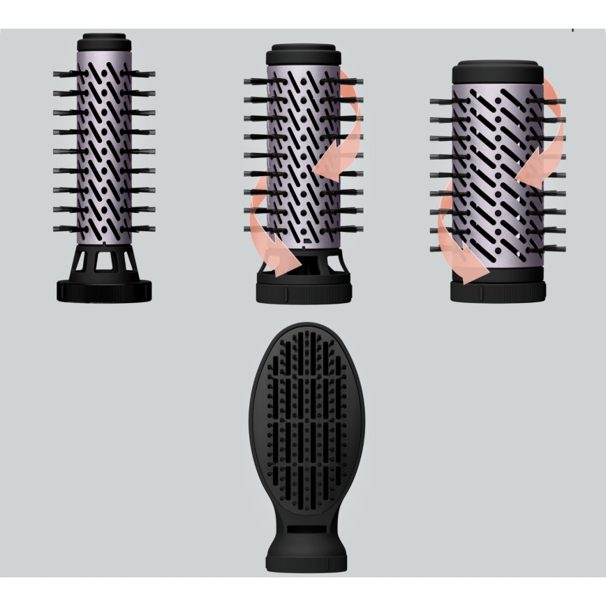 Rowenta - Kuuma-ilmaharja BRUSH ACTIV 1000W/230V musta