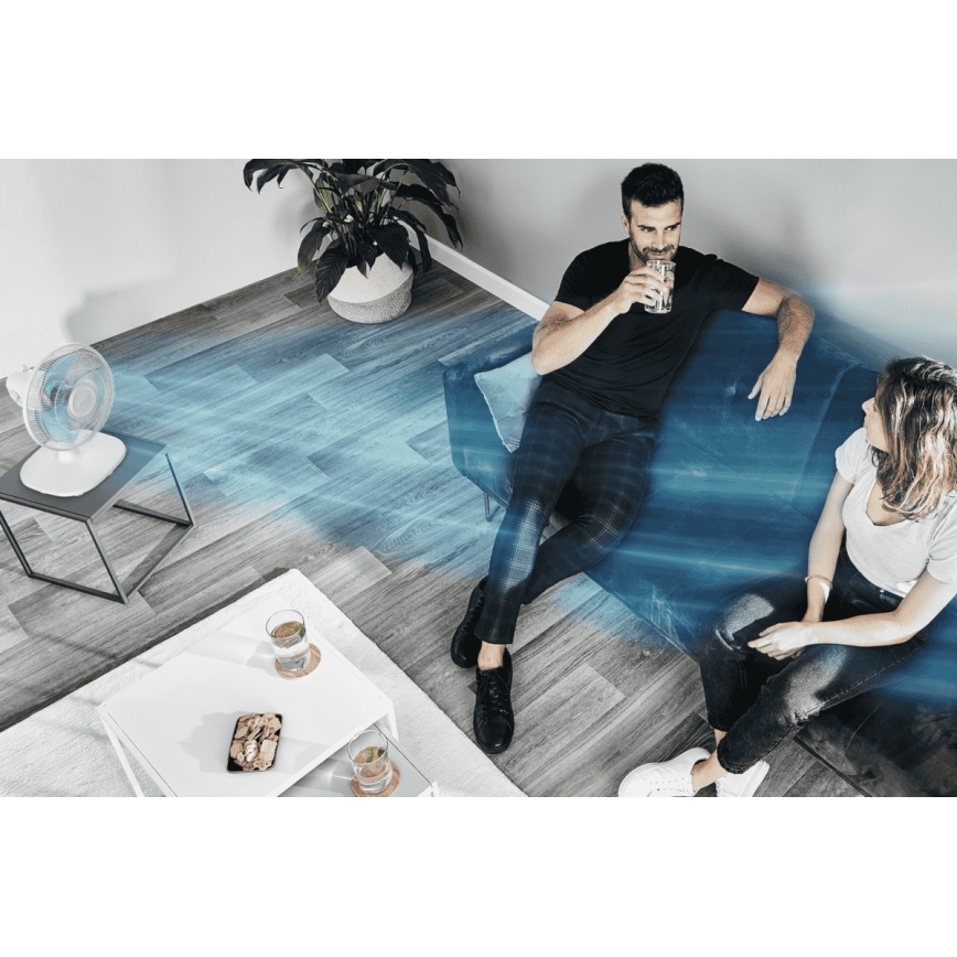 Rowenta - Pöytätuuletin ESSENTIAL 28W/230V Ø 25 cm valkoinen