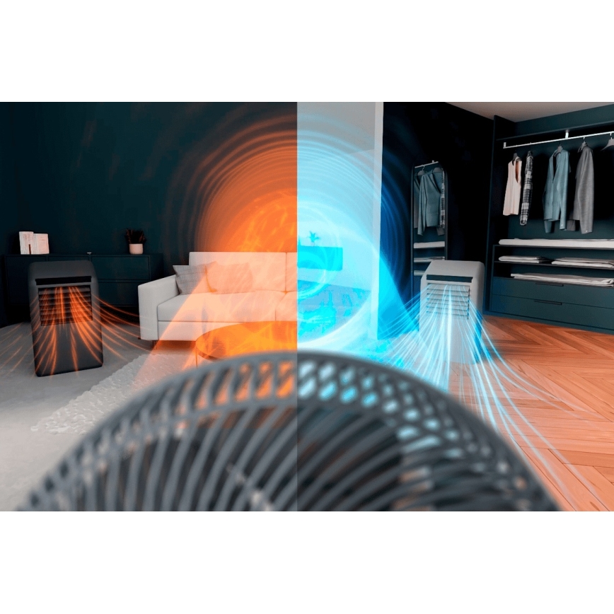 Rowenta - Pöytätuuletin TURBO SWIFT COMPACT 230V sininen + kaukosäädin