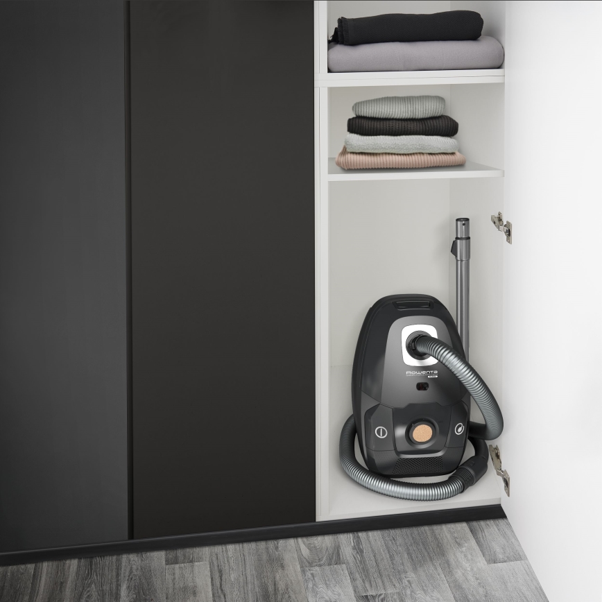 Rowenta - Pussi-imuri VIHREÄ FORCE EFFITECH ECO TOTAL CLEAN 400W/230V musta