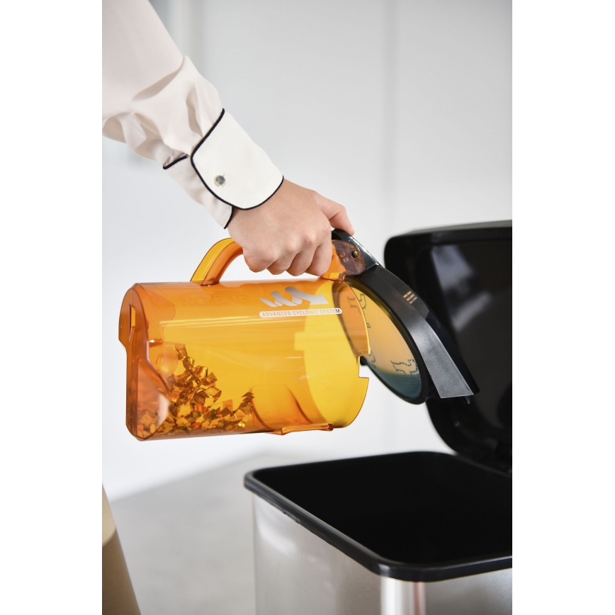 Rowenta - Pussiton pölynimuri COMPACT POWER 1,5l 750W/230V musta/oranssi