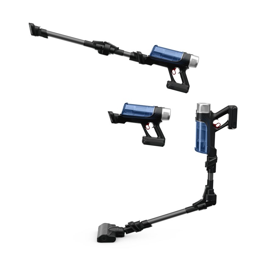 Rowenta - Sauva imuri mopilla X-FORCE FLEX ANIMAL AQUA AUTO 4in1 250W/25,2V 2500 mAh musta/sininen