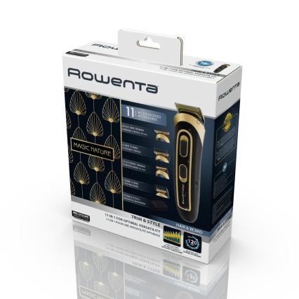 Rowenta - TRIM & STYLE 750 mAh trimmeri musta/kultainen