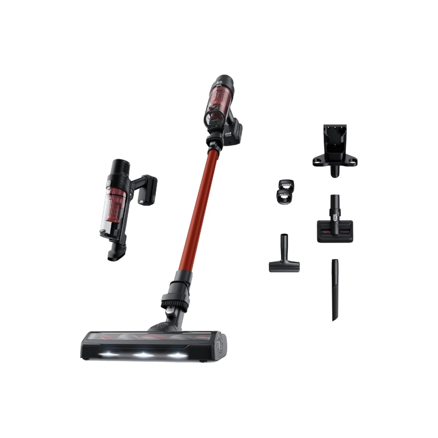 Rowenta - 2-in-1 sauva- ja käsipölynimuri X-PERT ANIMAL 140 W/18 V, 2000 mAh, punainen