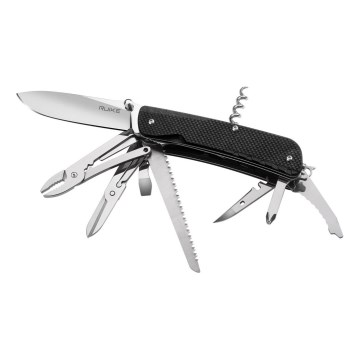 Ruike RULD51 - Monikäyttöinen taskuveitsi TREKKER 11,4 cm/17 toiminnot musta