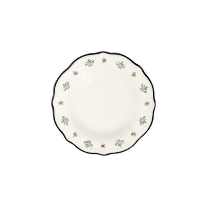 Ruokailusarja 24 kpl värikäs/posliini