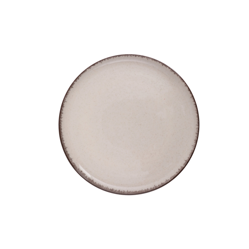 Ruokailusetti 18 kpl beige/posliini