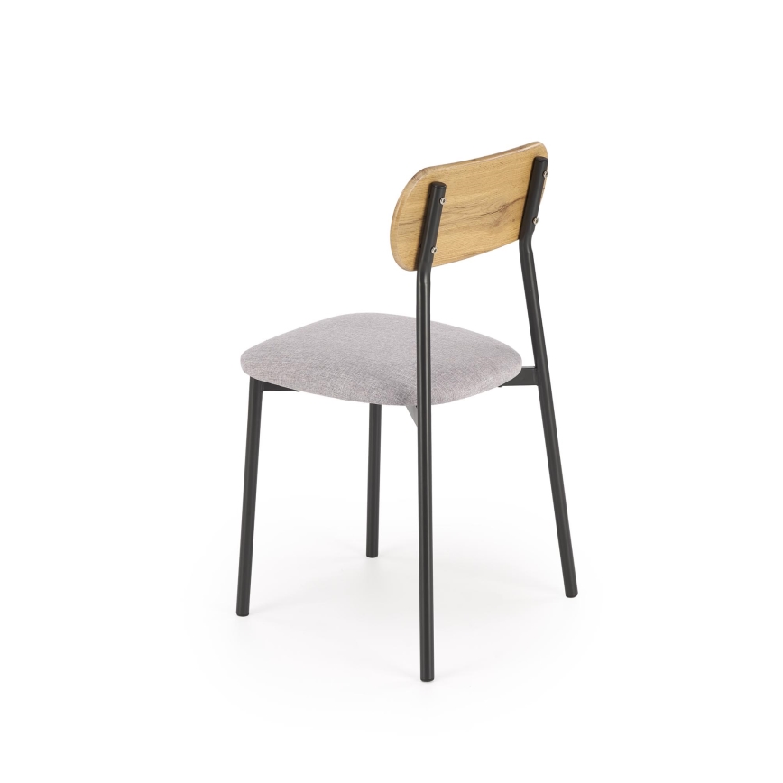 Ruokailusetti NANDO 84x54 cm harmaa/ruskea/musta