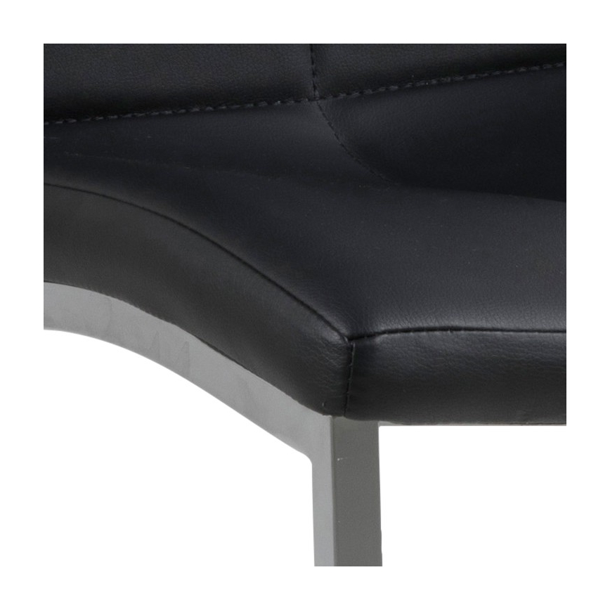 Ruokapöydän tuoli AMAL 1 kpl musta/mattakromi