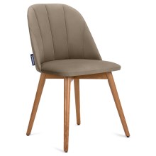 Ruokapöydän tuoli BAKERI 86x48 cm beige/pyökki