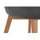 Ruokapöydän tuoli BAKERI 86x48 cm harmaa/pyökki
