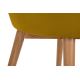 Ruokapöydän tuoli BAKERI 86x48 cm keltainen/pyökki
