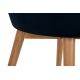 Ruokapöydän tuoli BAKERI 86x48 cm tummansininen/pyökki