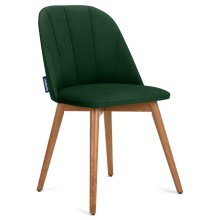 Ruokapöydän tuoli BAKERI 86x48 cm tummanvihreä/pyökki