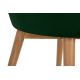 Ruokapöydän tuoli BAKERI 86x48 cm tummanvihreä/pyökki