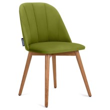 Ruokapöydän tuoli BAKERI 86x48 cm vaaleanvihreä/pyökki