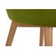 Ruokapöydän tuoli BAKERI 86x48 cm vaaleanvihreä/pyökki