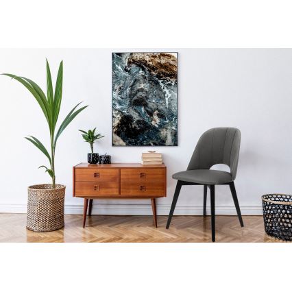 Ruokapöydän tuoli BOVIO 86x48 cm harmaa/pyökki