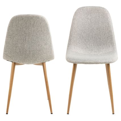 Ruokapöydän tuoli KAIA 1 kpl vaaleanharmaa/tammi